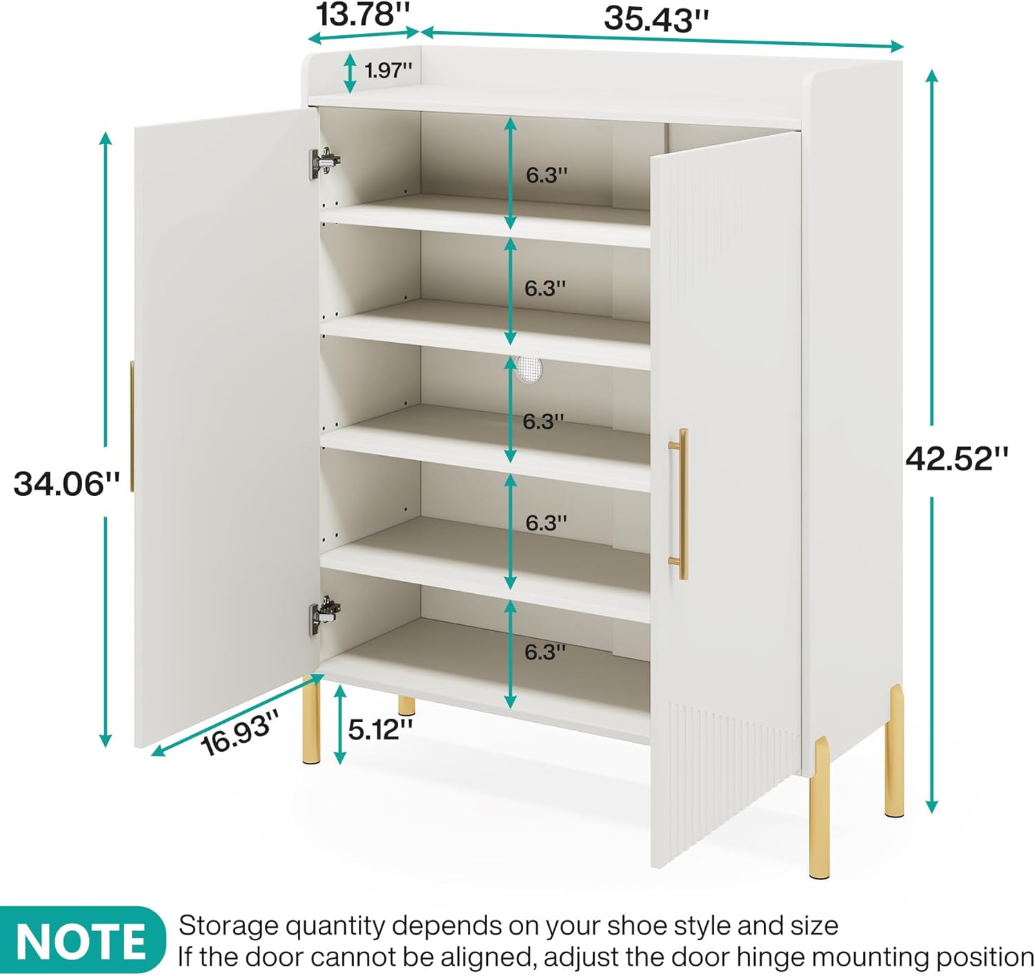 shoes cabinet with doors