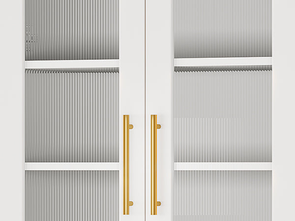Freestanding Shoe Cabinet with Acrylic Doors and LED Lights